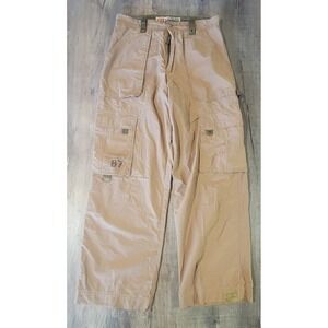 OTB One Tough Brand Mens 30x32 Surplus‎ Cargo Tan Lightweight Pant Vtg